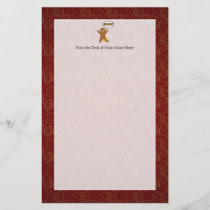 Oh Snap! Funny Gingerbread Man Stationery
