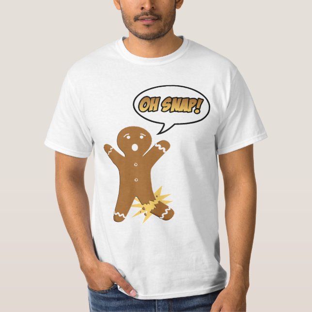 Oh Snap Funny Holiday Christmas or Thanksgiving T-Shirt (Front)