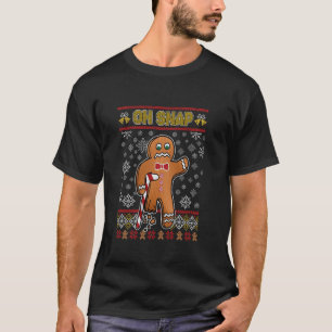 Oh Snap Gingerbread Christmas Xmas Family Pyjamas  T-Shirt