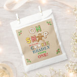 Oh Snap! Gingerbread Cookie Any Age Birthday Favour Bags<br><div class="desc">Celebrate in style with these trendy any age birthday party favour bags. This design is easy to personalise with your special event wording and your guests will be thrilled when they see these fabulous favour bags. Matching party items can be found in the collection.</div>