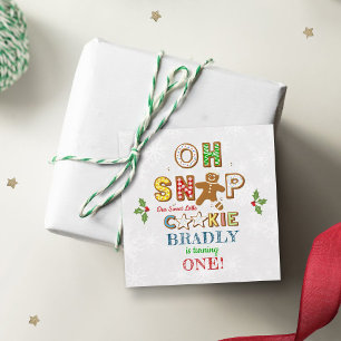 Oh Snap! Gingerbread Cookie Any Age Birthday Favour Tags