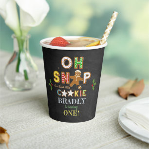 Oh Snap! Gingerbread Cookie Any Age Birthday Paper Cups