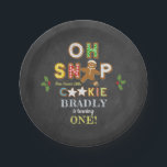 Oh Snap! Gingerbread Cookie Any Age Birthday Paper Plate<br><div class="desc">Celebrate in style with these fun and modern birthday party paper plates. The design is easy to personalise with your own wording and your family and friends will be thrilled when they see these fabulous paper plates. Matching party items can be found in the collection.</div>