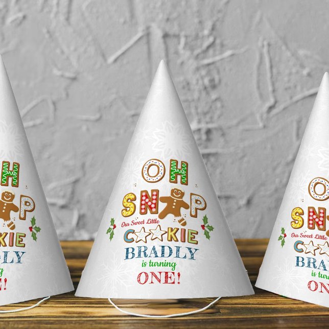 Oh Snap! Gingerbread Cookie Any Age Birthday Party Hat (Creator Uploaded)
