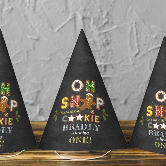 Oh Snap! Gingerbread Cookie Any Age Birthday Party Hat (Creator Uploaded)