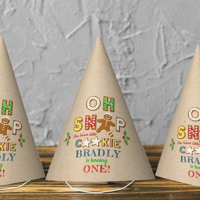 Oh Snap! Gingerbread Cookie Any Age Birthday Party Hat (Creator Uploaded)