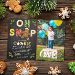 Oh Snap! Gingerbread Cookie Any Age Birthday Photo Invitation<br><div class="desc">Celebrate in style with these trendy "Oh Snap" gingerbread cookie birthday invitations. This design is easy to personalise with your special event wording and your guests will be thrilled when they receive these fabulous invites.</div>