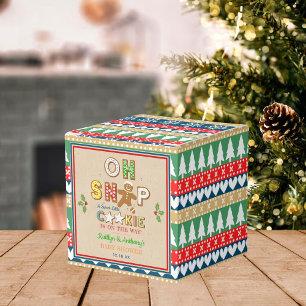 Oh Snap! Gingerbread Cookie Baby Shower Favour Box