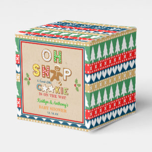 Oh Snap! Gingerbread Cookie Baby Shower Favour Box