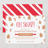 "Oh Snap!" Gingerbread Cookie Christmas Party