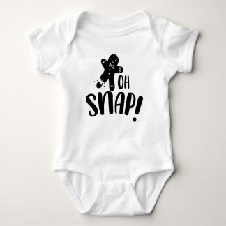 Oh Snap Gingerbread Cookie Holiday Baby Bodysuit