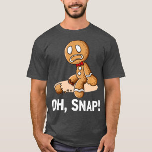 Oh Snap Gingerbread Cookie Man Broken Leg Ampu T-Shirt