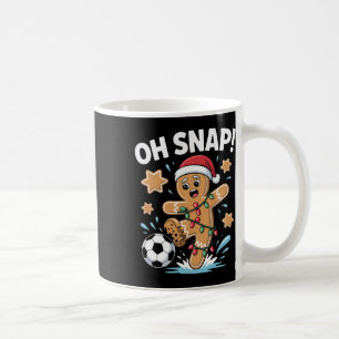 Oh Snap Gingerbread Man Christmas Soccer Pajamas A Coffee Mug