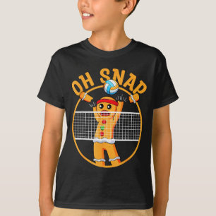 Oh Snap Gingerbread Man Christmas Volleyball  T-Shirt