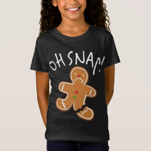 Oh Snap! Gingerbread Man Cookie Funny Broken Leg B T-Shirt