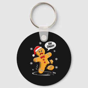 Oh Snap Gingerbread Man Shirt Adult Kids Men Women Key Ring
