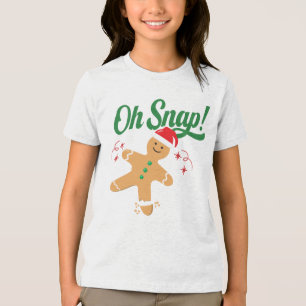 Oh Snap Gingerbread Man Shirt - Funny Christmas!
