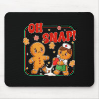 Oh Snap Gingerbread Nurse Funny Nursing Christmas 