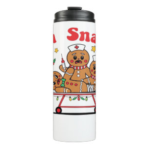 Oh Snap Gingerbread School Nurse Christmas Classic Thermal Tumbler