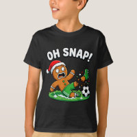 Oh Snap Gingerbread Soccer Kick Funny
