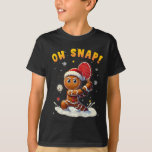 Oh Snap Gingerbreadman Christmas Picklell 1  T-Shirt<br><div class="desc">Oh Snap Gingerbreadman Christmas Picklell 1</div>