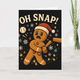 Oh Snap Gingerbreadman Christmas Sell  Card
