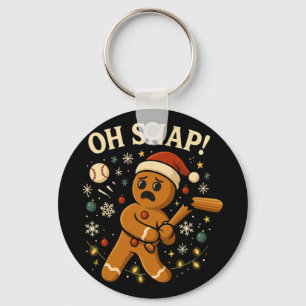 Oh Snap Gingerbreadman Christmas Sell Key Ring