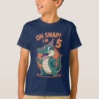Oh Snap I'm 5 Birthday Party Alligator