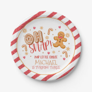 Oh Snap Our Little Cookie Party Plate - Custom - B