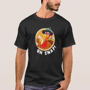 Oh Snap Thanksgiving Turkey Wishbone For Kids Boy T-Shirt
