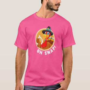 Oh Snap Thanksgiving  Turkey Wishbone For Kids Boy T-Shirt
