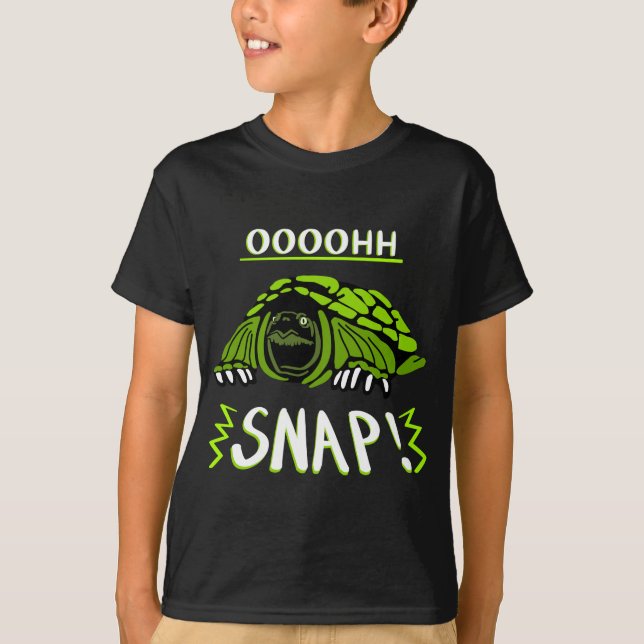 Oh Snap! Turtle STEAM Kids Tee Shirt (Front)