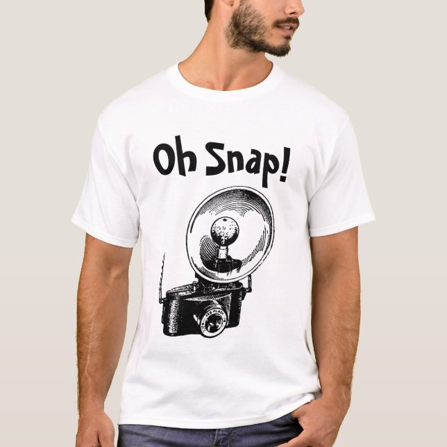 Oh Snap Vintage Camera T-Shirt (Front)