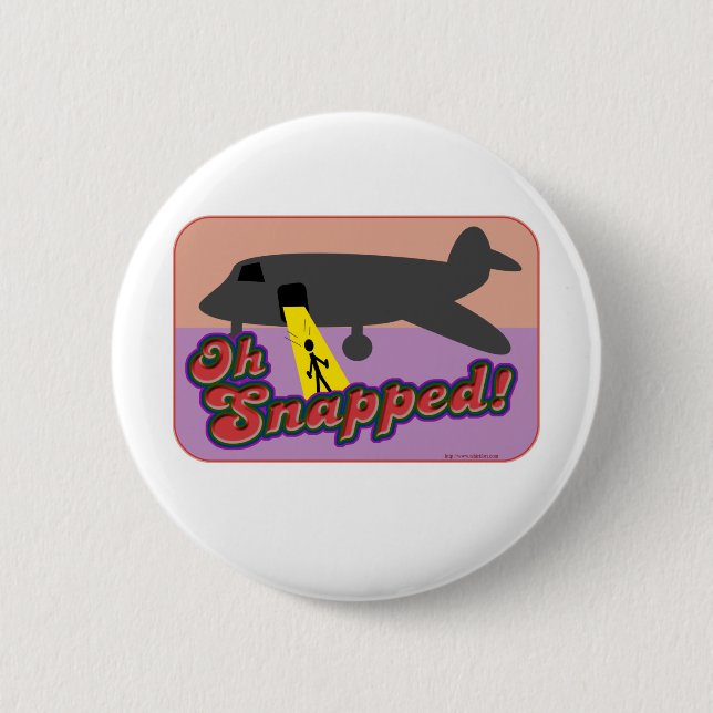 Oh Snapped! 6 Cm Round Badge (Front)