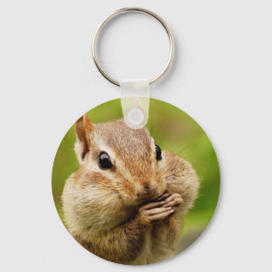 Oh So Cheeky Chipmunk Key Ring