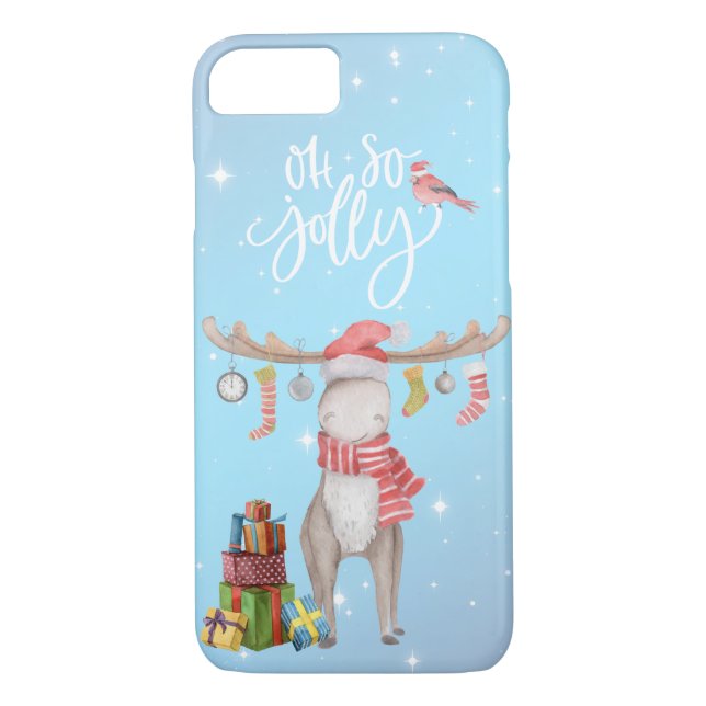 Oh So Jolly - Merry Chris Moose  Case-Mate iPhone Case (Back)