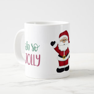 Oh So Jolly Santa Design  Large Coffee Mug