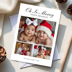 Oh So Merry Festive Family Card