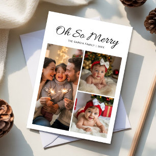 Oh So Merry Holiday Card – Family Festive Celebrat