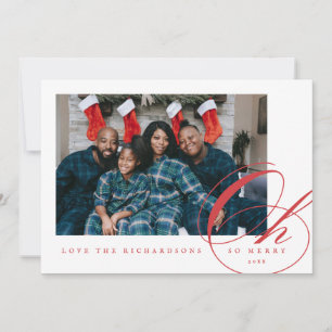 Oh So Merry Holiday Photo Card