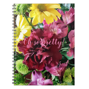 Oh so pretty! Fall Flowers Spiral Notebook