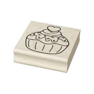 Oh So Sweet Cupcake  Rubber Stamp