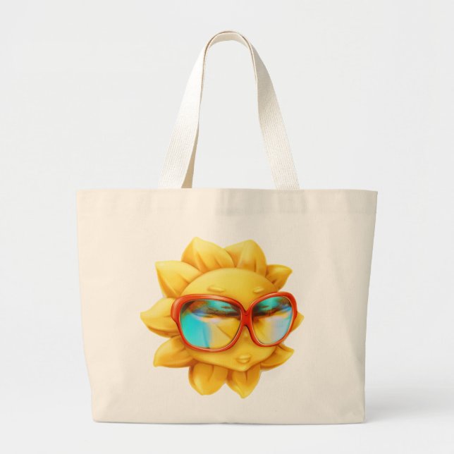 Oh Sunny Day Large Tote Bag (Front)