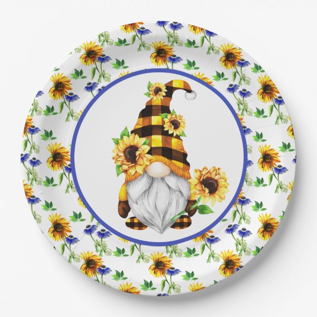 Oh Sunny Day Paper Plate (Front)