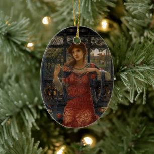 Oh Swallow, Swallow by John Melhuish Strudwick Ceramic Tree Decoration