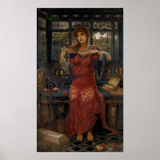 Oh Swallow, Swallow by John Melhuish Strudwick Poster (Front)