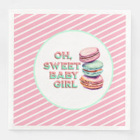 Oh Sweet Baby Girl Macaron Themed Baby Shower