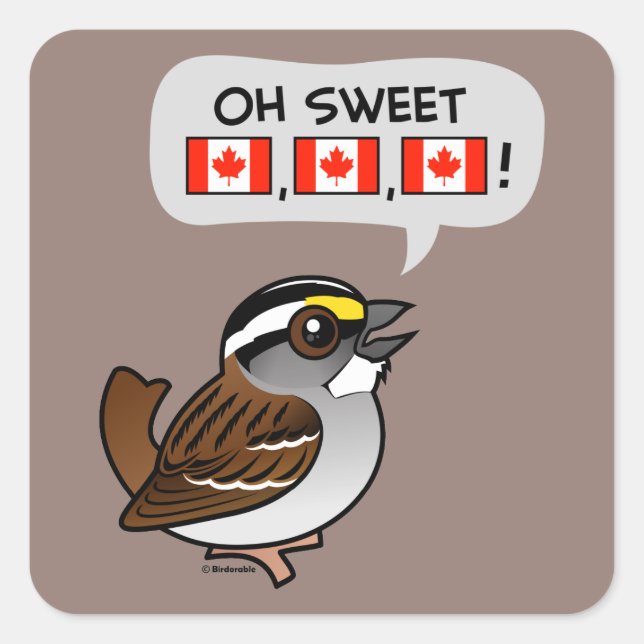 Oh Sweet Canada Square Sticker (Front)