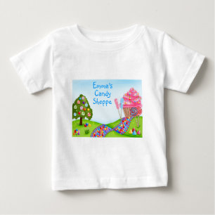 Oh Sweet Candy Land and Cupcakes Baby T-Shirt
