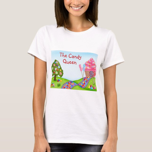 Oh Sweet Candy Land and Cupcakes T-Shirt (Front)
